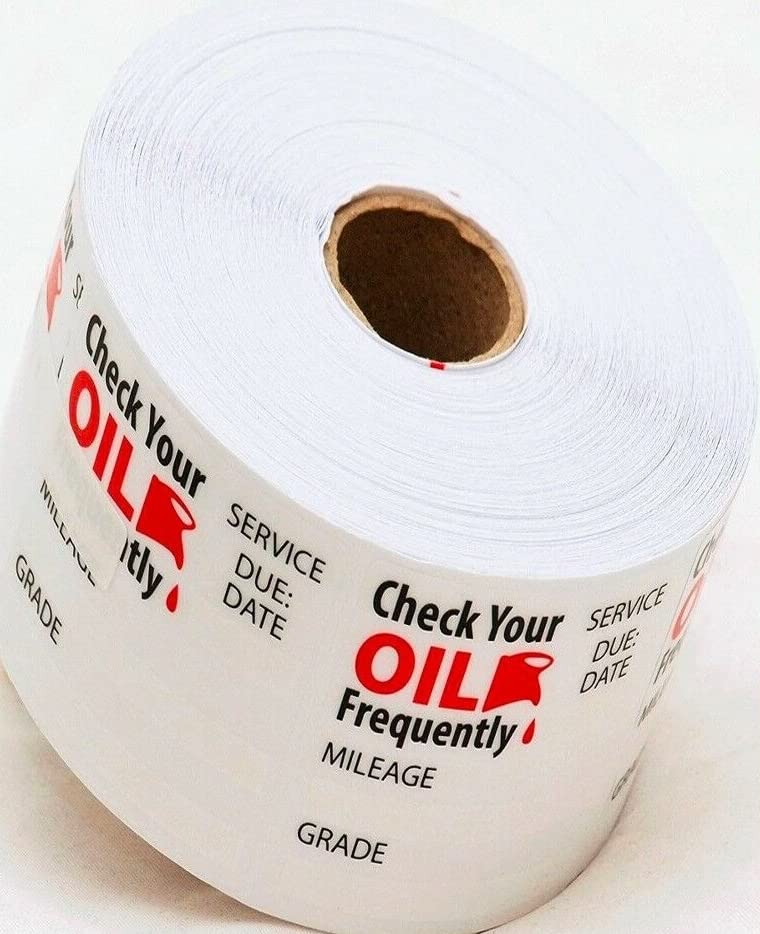 C-Horse Oil Change Stickers for Windshield  600 Auto Service Reminder Labels (1 Roll  2""x1.8"") for Next Oil Change Date & Mileage with Strong Adhesive - Image 5